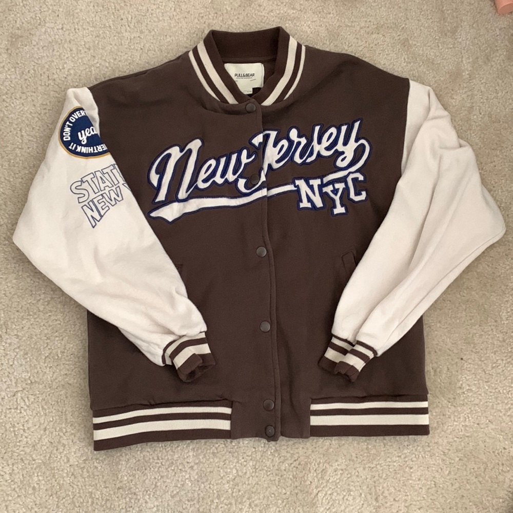 Pull&Bear New Jersey NYC varsity jacket